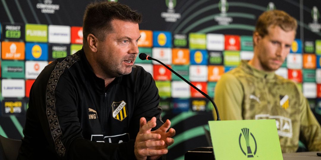 Presskonferens inför mötet mot Shelbourne FC